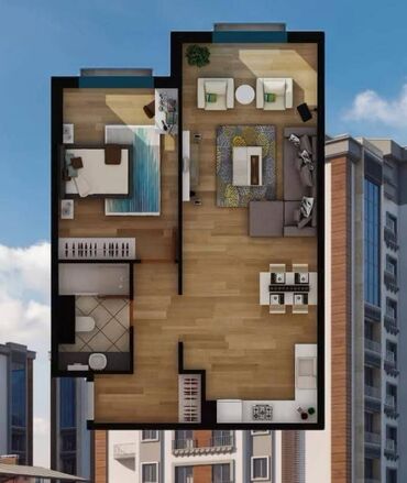 Продажа квартир: 2 комнаты, 69 м², Элитка, 3 этаж, ПСО (под самоотделку)
