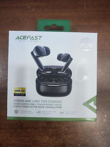 Yeni Simsiz (Bluetooth) Qulaqcıqlar, Acefast, rəng - Qara