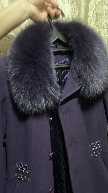 приталенное пальто: Пальто, Зима, Кашемир, По колено, Приталенная модель, L (EU 40)