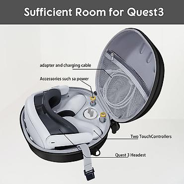 oculus: Сумка для Oculus quest 3 VR головной убор с ручкой на молнии сумка из — 5