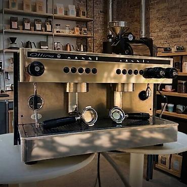 Ottima professional espresso aparatı - İki qrup başlıq: eyni anda bir