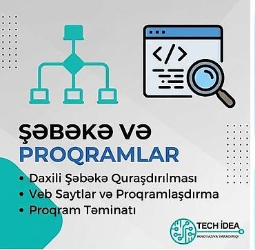 Digər xidmətlər: Mobil tətbiqlərin hazırlanması, SMM, Veb saytların hazırlanması | Domen, Hosting — 1