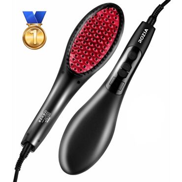 baku electronics ütü fenler: Rozia saç düzləşdirici daraq - Elektrikli saç düzləşdirici daraq –