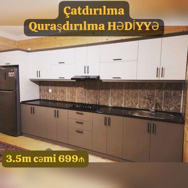 masa metbex: *Yeni sifarişlə MƏTBƏX mebeli*‼️ BİZDƏN ALIN RAZI QALIN👍 QİYMƏT:-cəmi