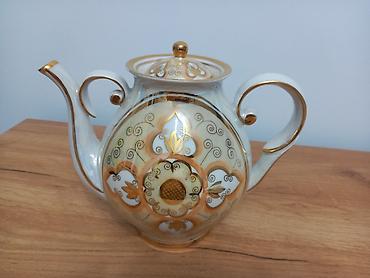 bohemia: Фарфоровые чайники с цветочным декором, 2 шт. - Материал: тонкий — 6