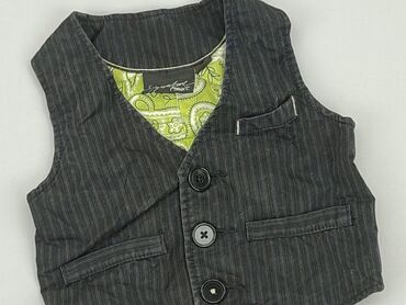 jeansy mom fit z wysokim stanem czarne: Vest, Next, 9-12 months, condition - Very good