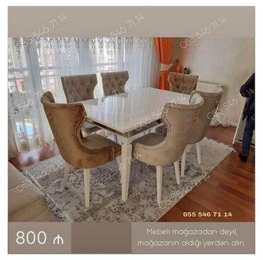 Masa və oturacaq dəstləri: Qonaq otağı üçün, Yeni, 6 stul lalafo.az -da Masa və oturacaq dəstləri: Qonaq otağı üçün, Yeni, 6 stul