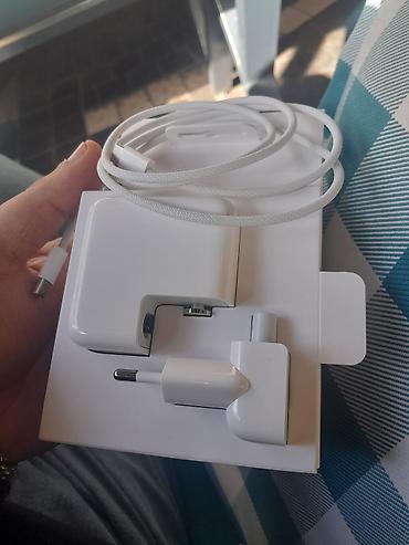 ipad kontakt: Apple USB‑C 30W Power Adapter + USB‑C kabel dəsti tezedi istiade — 1
