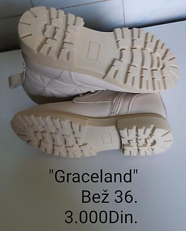 Gležnjače: Nove Graceland ženske čizme, broj 36 - Boja: Bež - Model: gležnjače — 9