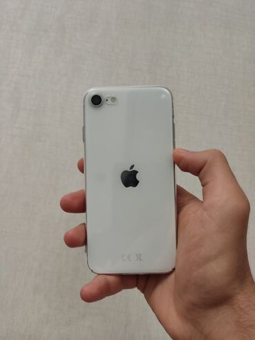 Apple iPhone: IPhone SE 2020, 128 GB, Ağ, Barmaq izi, Simsiz şarj