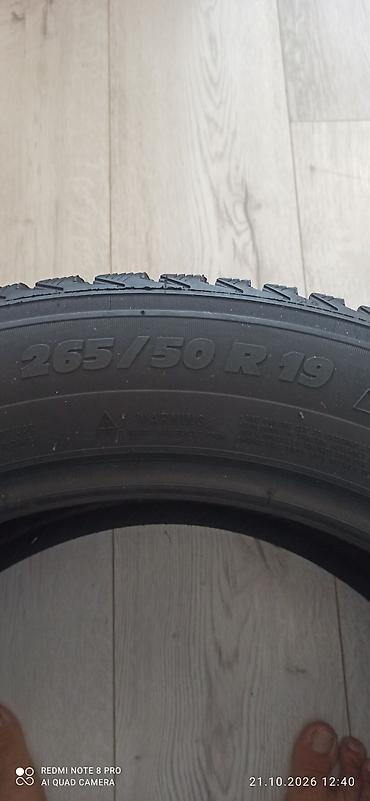 диски на 19: Шины 265 / 50 / R 19, Зима, Б/у, Комплект, Внедорожные (АТ/МТ), Michelin — 4