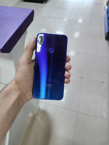 redmi buds: Redmi Note 7, 128 GB, rəng - Mavi, Sensor, Barmaq izi, İki sim kartlı