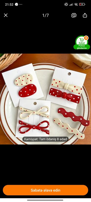 Saç aksesuarları: Qiymətlər ucuzdur yenidir her biri — 4