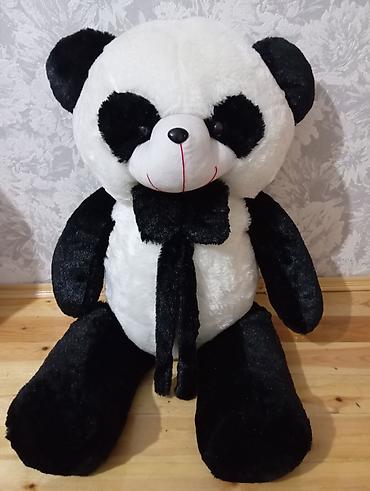 panda kukla sekilleri: Böyük ölçülü pandalı peluş oyuncağı - Rəng: klassik qara–ağ - — 1