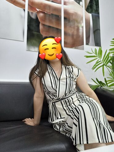 kətan paltarlar: Gündəlik don, Midi, H&M, M (EU 38)