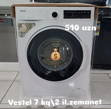 paltar yuyan gence: Paltaryuyan maşın Vestel, 7 kq, Yeni, Avtomat