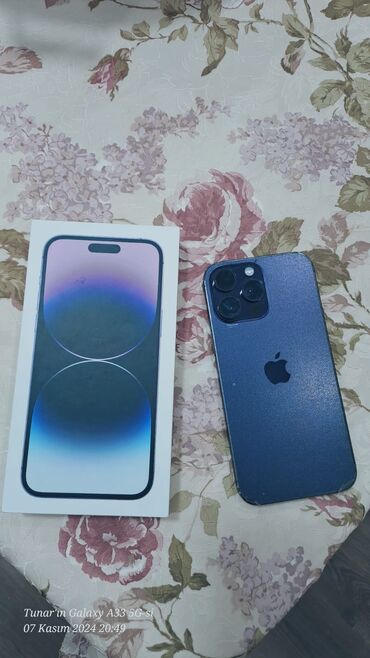 iphone 11 pro max irşad: IPhone 14 Pro Max, 128 GB, Blue Titanium, Face ID