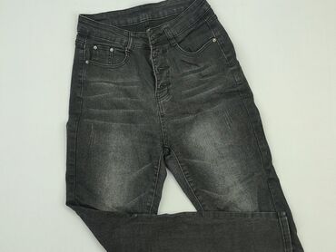 czarne spódniczka z rozcięciem: Jeans, Shein, S (EU 36), condition - Very good