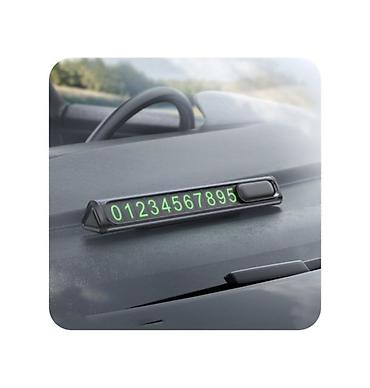 black: Номерки для Авто HOCO FC3 Ronny can hidden parking sign black metal — 4
