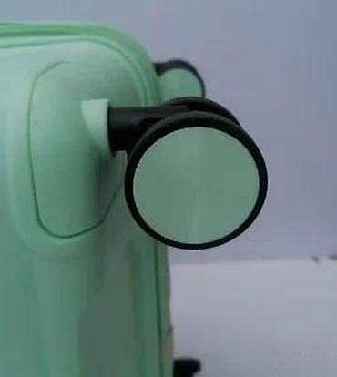 Putni koferi i torbe: Tvrdi kofer na točkiće – mint zelena boja - Materijal: izdržljiva — 19