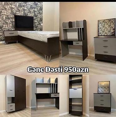 Gənc otağı üçün mebel dəsti Dəstə daxildir: - Tək nəfərlik çarpayı