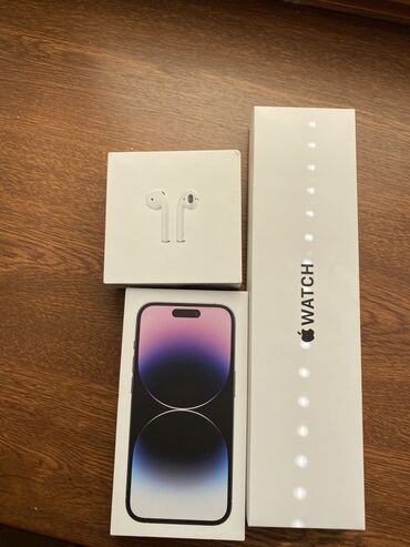 dubayski iphone 14: IPhone 14 Pro, 128 GB, Deep Purple, Simsiz şarj, Face ID