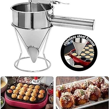 Ostala kuhinjska oprema: Juxiong/Akee dozator testa za kolače od nerđajućeg čelika.  — 2