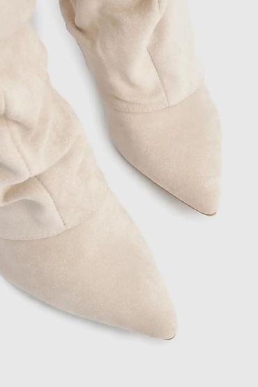 duboke patike type 0: ✨ TREND KOJI JE OSVOJIO SEZONU ✨ Fold-over čizme u prelepoj bež — 2