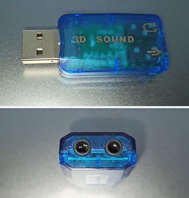 Звуковая карта USB2.0, микрофон и наушники отдельно