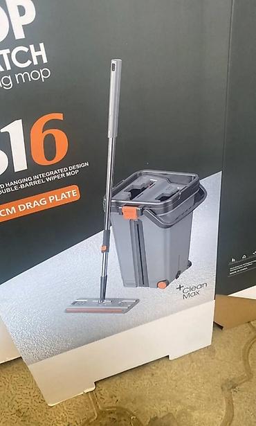Уборочный инвентарь: Плоская швабра с двойным ведром Clean Max - Система 2‑в‑1: раздельные — 2