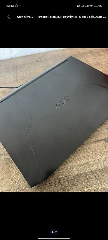 купить ноутбук acer nitro 5: 🔥 МОЩНЫЙ ИГРОВОЙ ЗВЕРЬ: Acer Nitro 5 (RTX 3060 / RYZEN 5)🔥торг уместен — 2