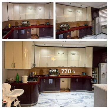 Mətbəx mebeli: *770₼ MƏTBƏX mebeli :-TƏCİLİ SATILIR*‼️ ÖLÇÜ:-bilinmir ÜZƏRİNDƏ
