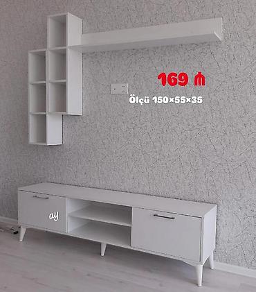 ağ masa: Televizor altlığı və divar rəfləri dəsti - Qiymət variantları: 199 — 3