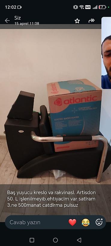 plastik qapı və pəncərə: Yeni, Saç yuyulması kreslosu — 2