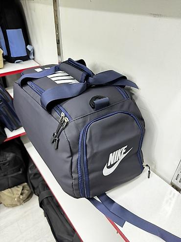 термосумка для холода: Спортивная сумка Nike (дуфл/дорожная) - Цвет: темно‑серый/графит с — 4