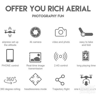 Igračke: Dron 998 PRO sa torbicom 4K kamera GARANCIJA Dron 998 Dron-Dron sa — 6