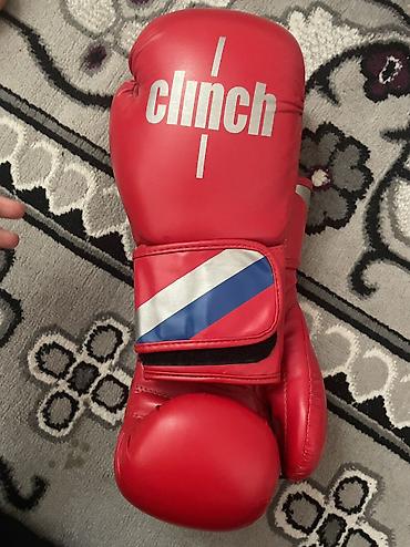 Кол каптар: Боксерские перчатки Clinch Flex Leather Anti KO, красные. - Материал — 3