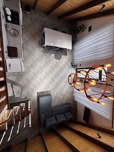 аренда квартира студия: İcarəyə verilir: müasir A‑frame tipli ev (tam mebelli) Plan və — 5