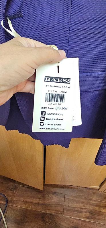 вяз: Мужской костюм BAESS (Made in Turkey) - Модель: YELEKLI TAKIM — 3