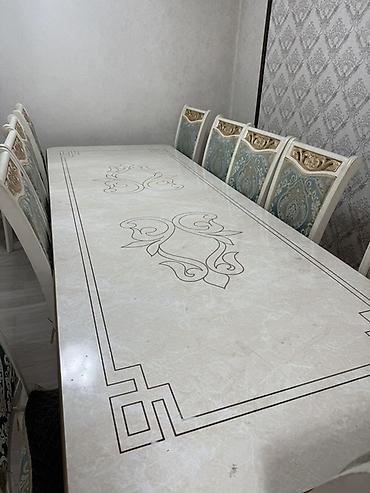 study table: Стол и стул для зала, Б/у, Самовывоз, цвет - Бежевый — 4