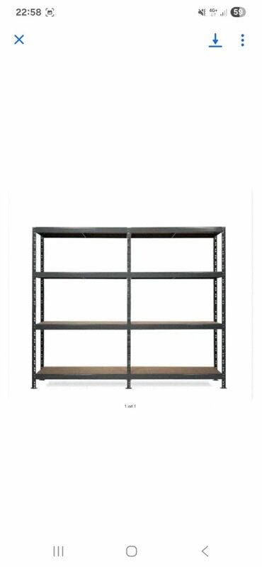 Dupla Metalna Montažna Polica 200x200x40cm 1920kg 12.600 din Metalna