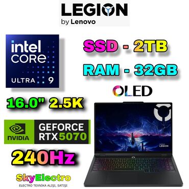 playstation 5 pro qiymeti: Yeni Lenovo Legion, 16 ", Intel Core i9, 2 TB, Ünvandan götürmə, Pulsuz çatdırılma, Ödənişli çatdırılma