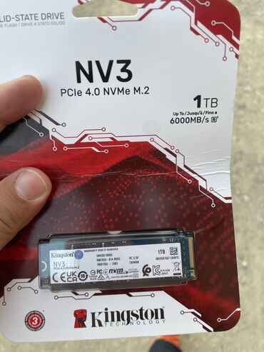 Жесткие диски, переносные винчестеры: Накопитель, Новый, Kingston, SSD, 1 ТБ, Для ПК