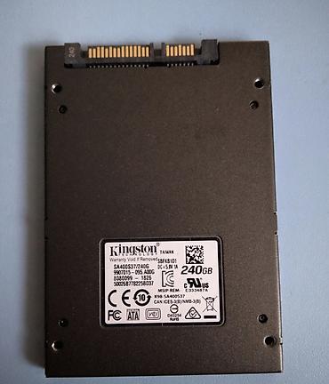 5v: Накопитель для ПК, Б/у, Kingston, SSD, 256 ГБ, 2.5", Для ПК — 1