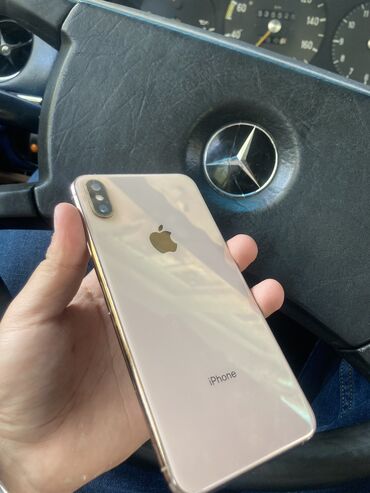 мобильные телефоны ми новые без бу: IPhone Xs Max, Б/у, 64 ГБ, Золотой, Зарядное устройство, Кабель, Защитное стекло, 82 %