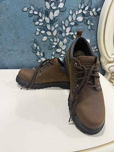 kisi kutkasi: Skechers kişilər üçün dəri ayaqqabı - Model: Skechers Leather Upper – — 1