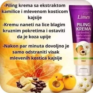 Nega kože: Piling krema 💜💜💜 piling krema sa ekstraktom kamilice i mlevenim — 17