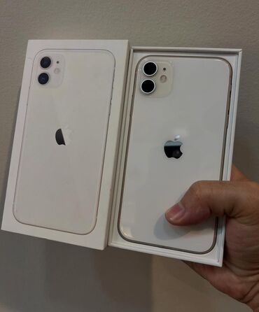 купить бу iphone 6: IPhone 11, 128 GB, Ağ, Zəmanət, Kredit, Simsiz şarj
