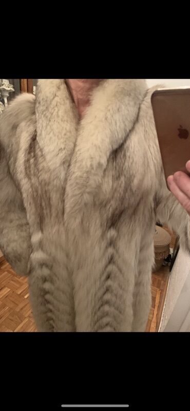 Krzneni kaputi: M, Sa postavom, Polarna lisica, bоја - Bež — 8