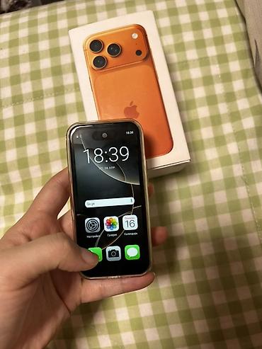 Уюлдук телефондор жана аксессуарлар: Компактный смартфон в стиле iPhone (оранжевый), с коробкой. Ключевые — 2